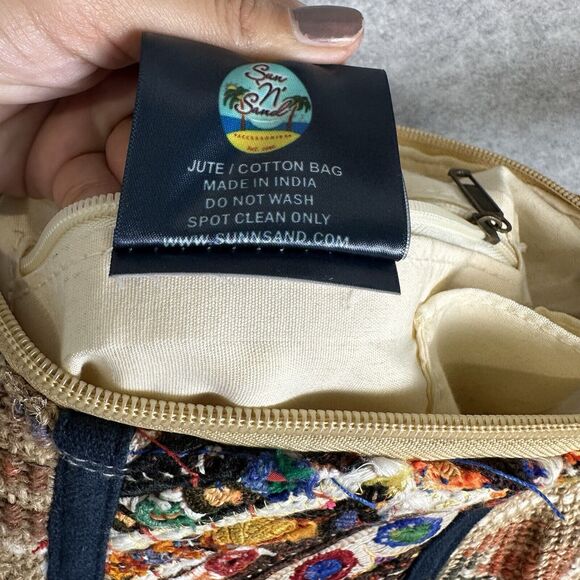 Catori Bohemian Crossbody Shoulder Bag Woven Cloth Handbag Colorful Boho Hippie - Picture 15 of 16